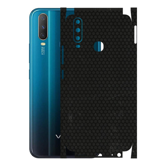 VIVO Y Series Phone Skins (All Models) - Black honeycomb - 3D Embossed Finish (L-114) Vivo Y15