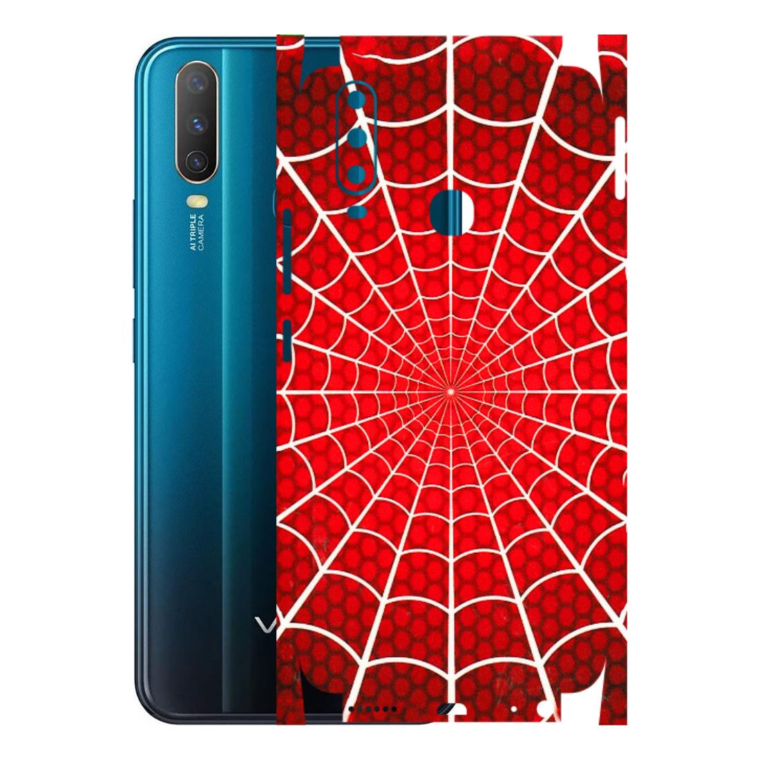 VIVO Y Series Phone Skins (All Models) - Classic Spidey Web - 3D Embossed Finish (L-115) Vivo Y15