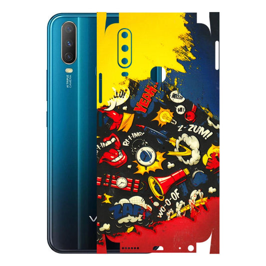 VIVO Y Series Phone Skins (All Models) - Pacific Doodle Art - 3D Embossed Finish (L-120) Vivo Y15