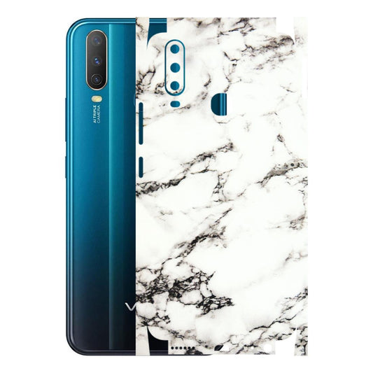 VIVO Y Series Phone Skins (All Models) - Black and White Marble Texture - 3D Embossed Finish (L-124) Vivo Y15