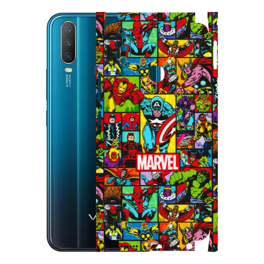 VIVO Y Series Phone Skins (All Models) - MARVELOUS Comic Characters - 3D Embossed Finish (L-129) Vivo Y15