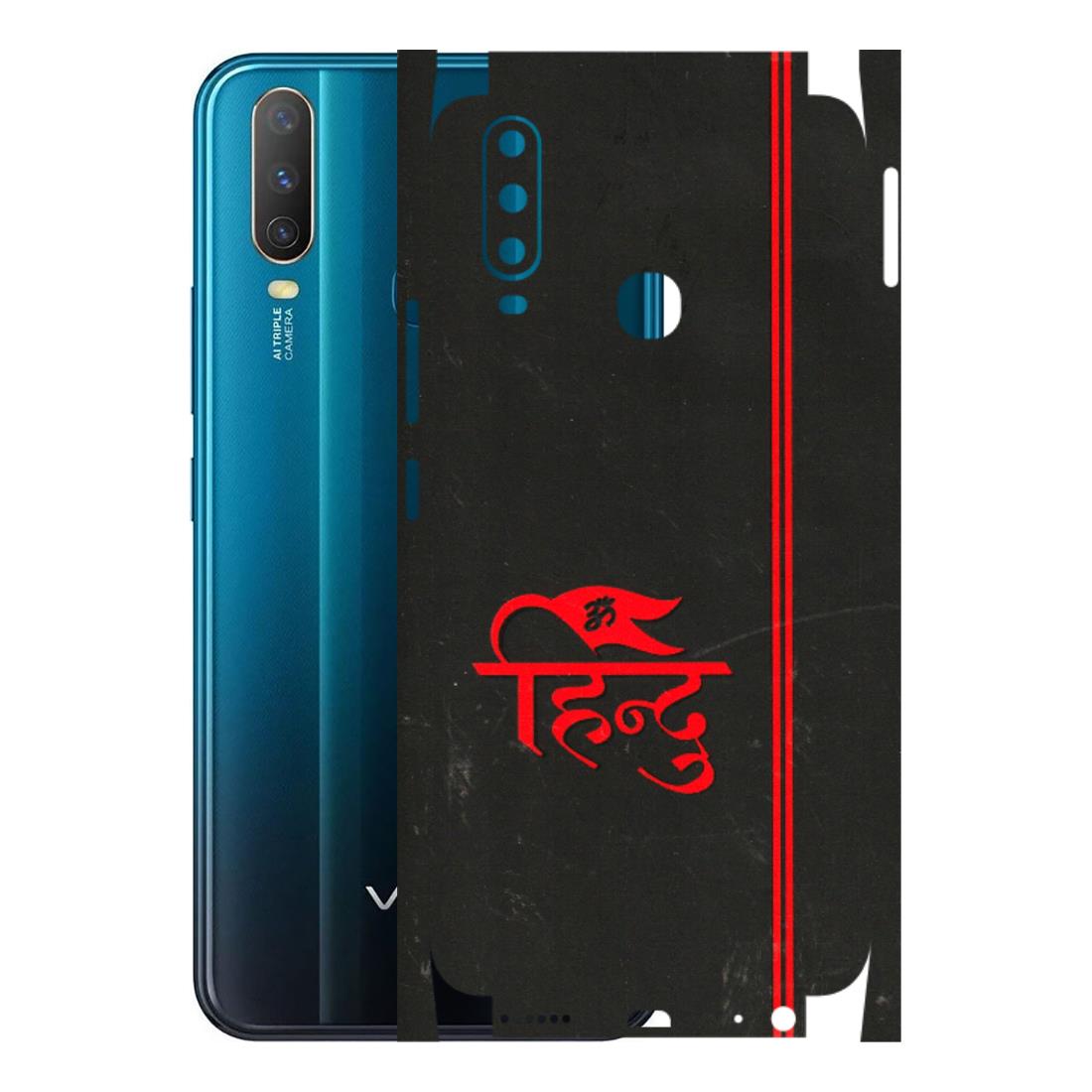 VIVO Y Series Phone Skins (All Models) - Hindu Black - 3D Embossed Finish (L-153) Vivo Y15