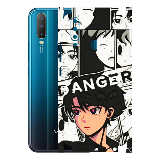 VIVO Y Series Phone Skins (All Models) - Danger Anime - 3D Embossed Finish (L-155) Vivo Y15