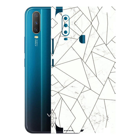 VIVO Y Series Phone Skins (All Models) - Luxury White Marble Effect - 3D Embossed Finish (L-168) Vivo Y15