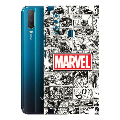 VIVO Y Series Phone Skins (All Models) - Marvel Comic - 3D Embossed Finish (L-171) Vivo Y15