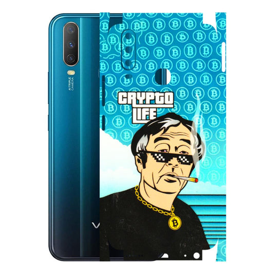 VIVO Y Series Phone Skins (All Models) - Crypto Thug Life - 3D Embossed Finish (L-179) Vivo Y15