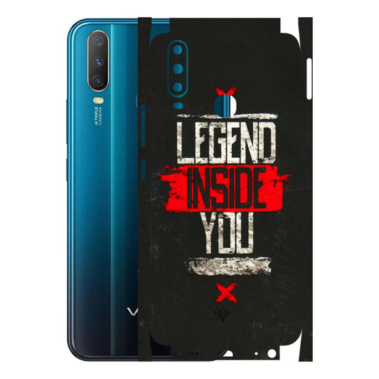 VIVO Y Series Phone Skins (All Models) - Legend Inside You - 3D Embossed Finish (L-186) Vivo Y15