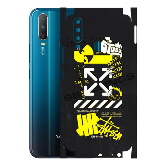 VIVO Y Series Phone Skins (All Models) - Anti Social Graffiti - 3D Embossed Finish (L-198) Vivo Y15