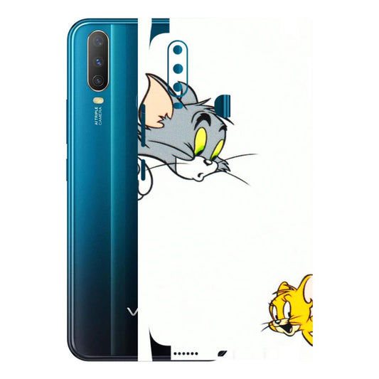 VIVO Y Series Phone Skins (All Models) - Cute Tom And Jerry - 3D Embossed Finish (L-220) Vivo Y15