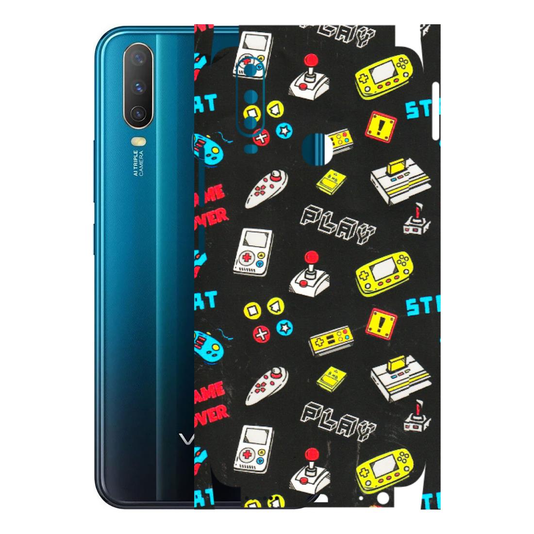 VIVO Y Series Phone Skins (All Models) - Gaming Doodles - 3D Embossed Finish (L-224) Vivo Y15