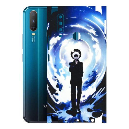 VIVO Y Series Phone Skins (All Models) - Satoru Gojo Dark Blue - 3D Embossed Finish (L-235) Vivo Y15