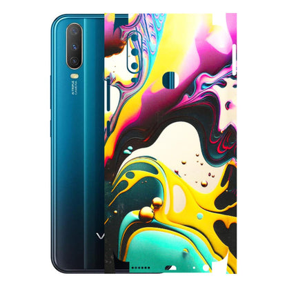 VIVO Y Series Phone Skins (All Models) - Multicolor Abstract pattern - 3D Embossed Finish (L-254) Vivo Y15