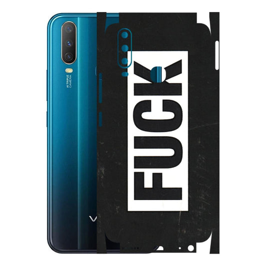 VIVO Y Series Phone Skins (All Models) - The F Word - 3D Embossed Finish (L-255) Vivo Y15