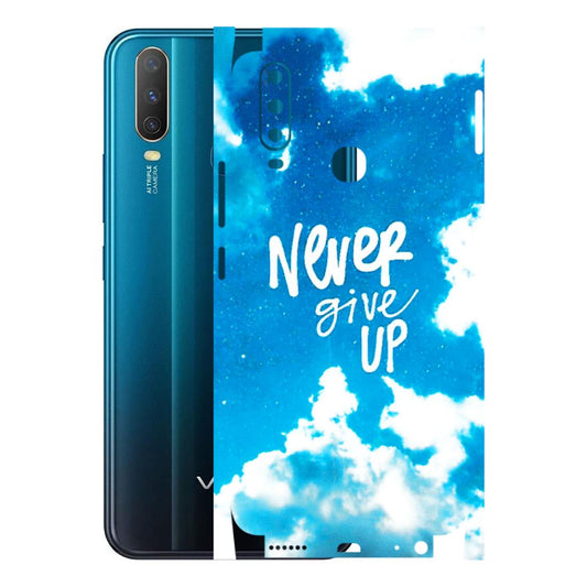 VIVO Y Series Phone Skins (All Models) - Never Give Up - 3D Embossed Finish (L-279) Vivo Y15