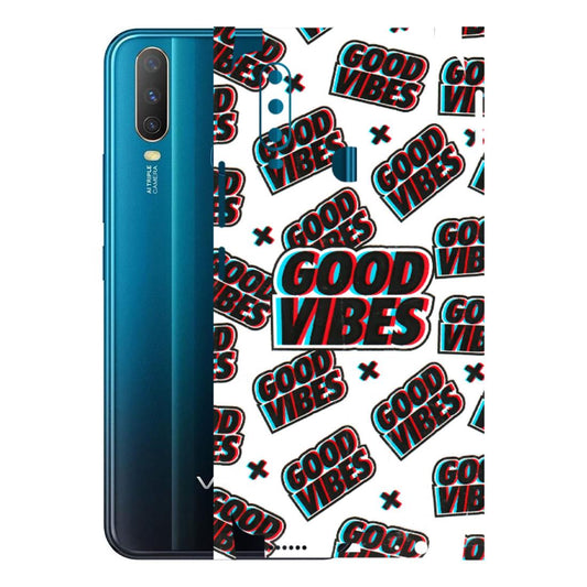 VIVO Y Series Phone Skins (All Models) - Good Vibes - 3D Embossed Finish (L-282) Vivo Y15