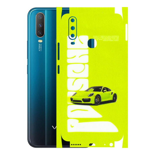 VIVO Y Series Phone Skins (All Models) - Lime Green Porche - 3D Embossed Finish (L-30) Vivo Y15