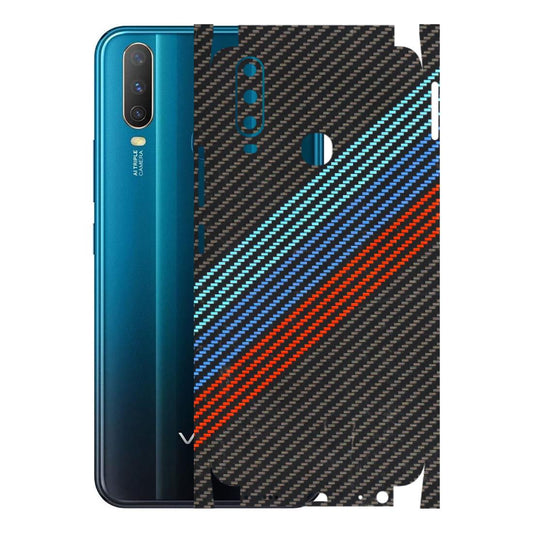 VIVO Y Series Phone Skins (All Models) - Carbon BM - 3D Embossed Finish (L-302) Vivo Y15