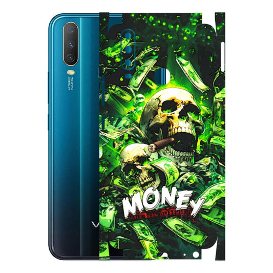 VIVO Y Series Phone Skins (All Models) - Skull Money - 3D Embossed Finish (L-303) Vivo Y15