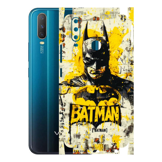 VIVO Y Series Phone Skins (All Models) - Batman Yellow BT - 3D Embossed Finish (L-304) Vivo Y15