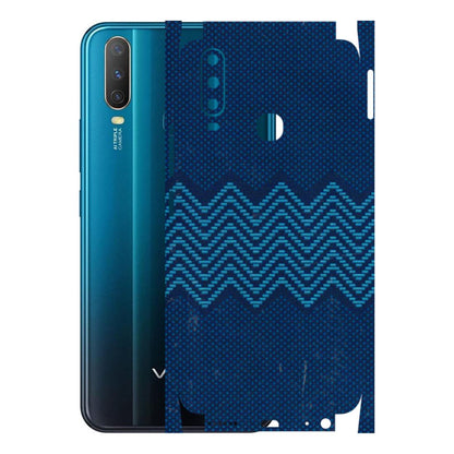 VIVO Y Series Phone Skins (All Models) - Blue Sober Waves - 3D Embossed Finish (L-306) Vivo Y15