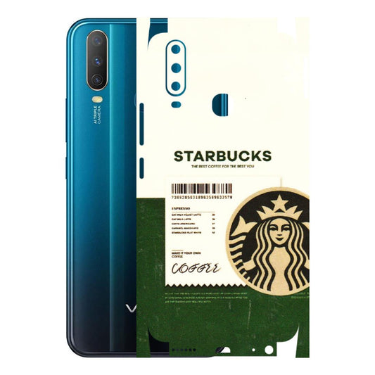 VIVO Y Series Phone Skins (All Models) - Starbucks Barcode - 3D Embossed Finish (L-308) Vivo Y15