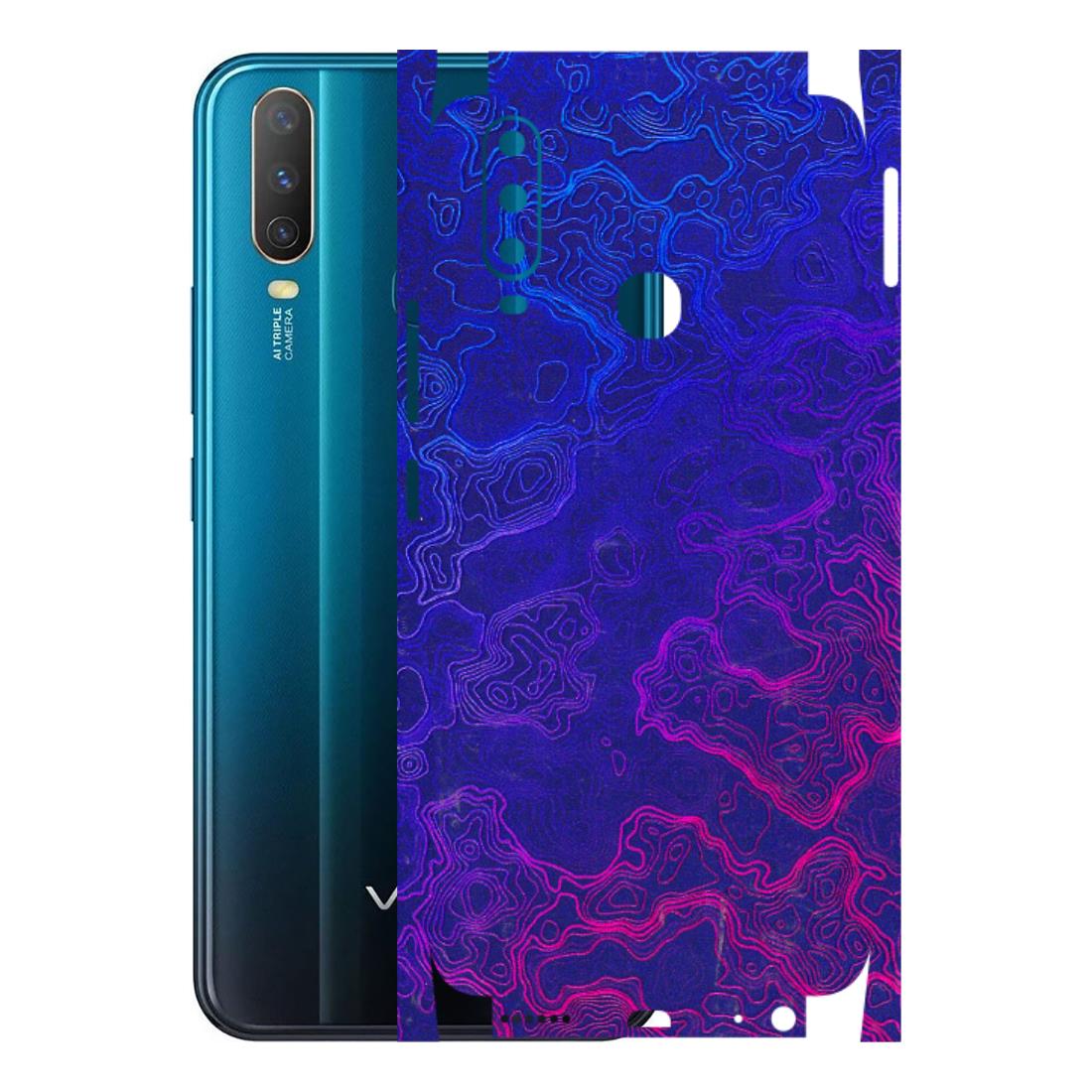 VIVO Y Series Phone Skins (All Models) - Purple Ripples Swirl - 3D Embossed Finish (L-314) Vivo Y15