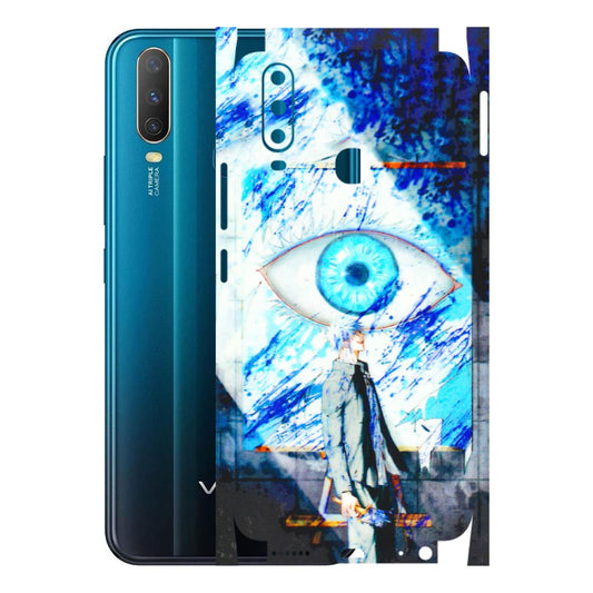 VIVO Y Series Phone Skins (All Models) - Anime Sea Blue Eye - 3D Embossed Finish (L-318) Vivo Y15