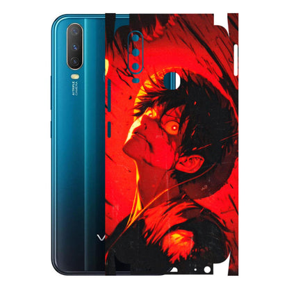 VIVO Y Series Phone Skins (All Models) - D.Luffy Power Up One Piece Anime - 3D Embossed Finish (L-326) Vivo Y15