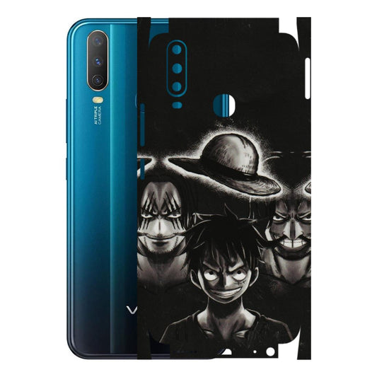 VIVO Y Series Phone Skins (All Models) - Black Luffy Hat - 3D Embossed Finish (L-57) Vivo Y15