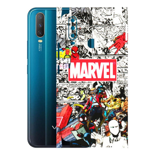 VIVO Y Series Phone Skins (All Models) - Marvel Colorful Comic - 3D Embossed Finish (L-64) Vivo Y15