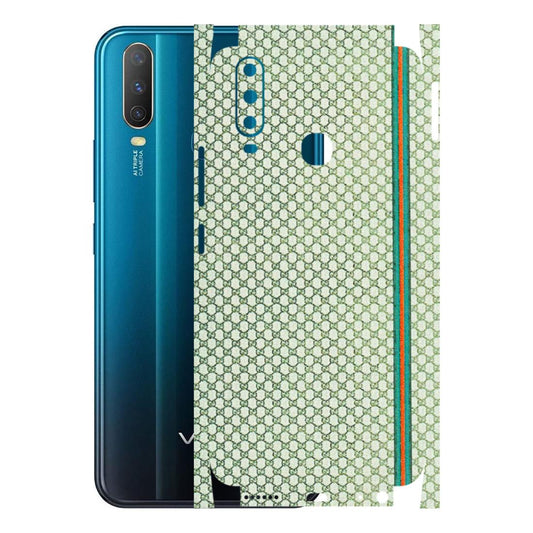 VIVO Y Series Phone Skins (All Models) - Gucci Fabric Pattern - 3D Embossed Finish (L-73) Vivo Y15