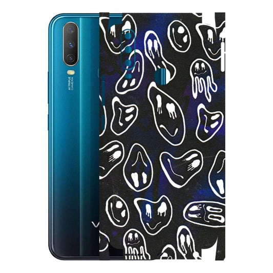 VIVO Y Series Phone Skins (All Models) - Distorted Smileys - 3D Embossed Finish (L-92) Vivo Y15