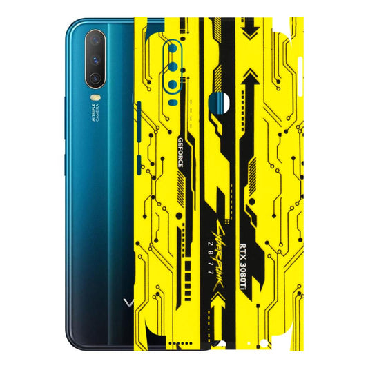 VIVO Y Series Phone Skins (All Models) - Yellow Cyberpunk - 3D Embossed Finish (L-93) Vivo Y15