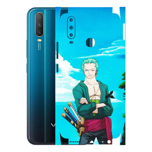 VIVO Y Series Phone Skins (All Models) - Cool Swordman Zoro Anime - Matte Finish (M-143) Vivo Y15