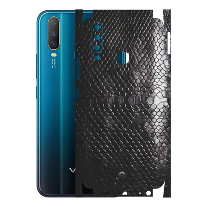 VIVO Y Series Phone Skins (All Models) - Black Snack Leather - Matte Finish (M-147) Vivo Y15