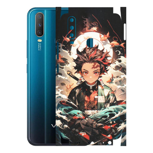 VIVO Y Series Phone Skins (All Models) - Tanjiro Demon Slayer Anime - Matte Finish (M-158) Vivo Y15