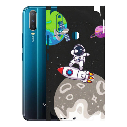 VIVO Y Series Phone Skins (All Models) - Astronaut Vibing Toon Running - Matte Finish (M-39) Vivo Y15