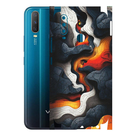 VIVO Y Series Phone Skins (All Models) - Abstract Volcanic Layers - Matte Finish (M-52) Vivo Y15