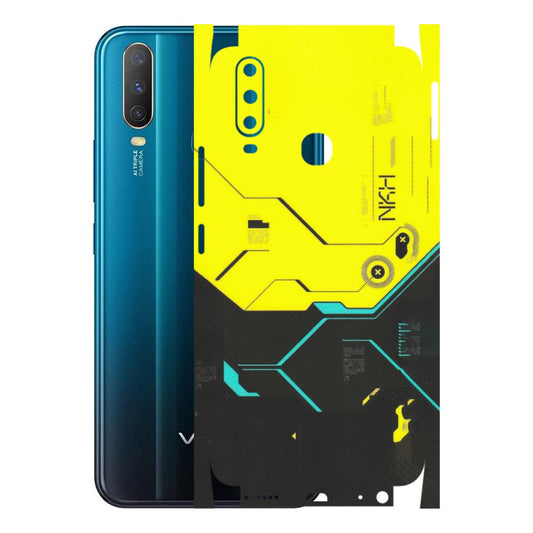 VIVO Y Series Phone Skins (All Models) - Black Yellow Technica - Matte Finish (M-53) Vivo Y15