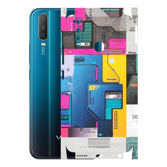 VIVO Y Series Phone Skins (All Models) - Colourfull Motherboard Internals - Matte Finish (M-55) Vivo Y15
