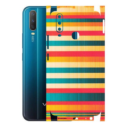 VIVO Y Series Phone Skins (All Models) - Colourful Stripes Soothing Effect - Matte Finish (M-86) Vivo Y15