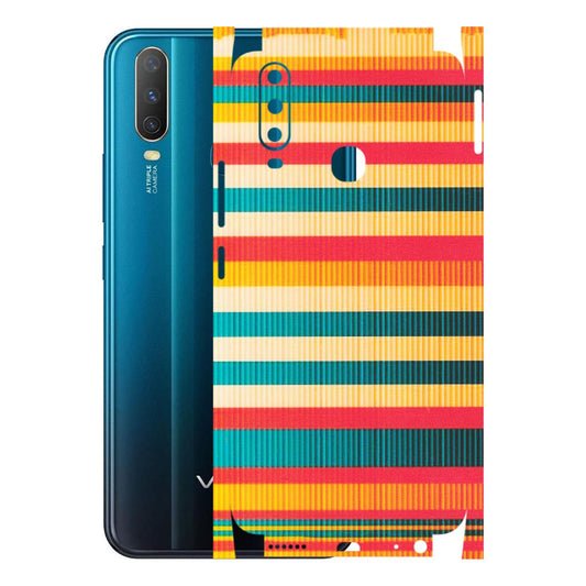 VIVO Y Series Phone Skins (All Models) - Colourful Stripes Soothing Effect - Matte Finish (M-86) Vivo Y15