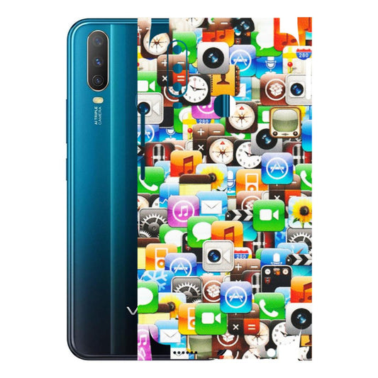 VIVO Y Series Phone Skins (All Models) - All Apple Icons - Matte Finish (M-93) Vivo Y15
