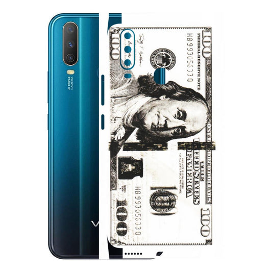VIVO Y Series Phone Skins (All Models) - 100 Dollar Currency - Transparent Finish (T-01) Vivo Y15
