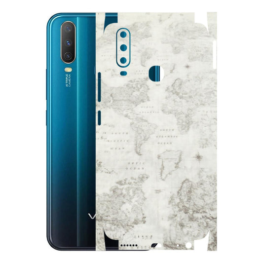 VIVO Y Series Phone Skins (All Models) - World Travel Map - Transparent Finish (T-04) Vivo Y15