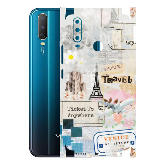 VIVO Y Series Phone Skins (All Models) - Travel Memories - Transparent Finish (T-09) Vivo Y15