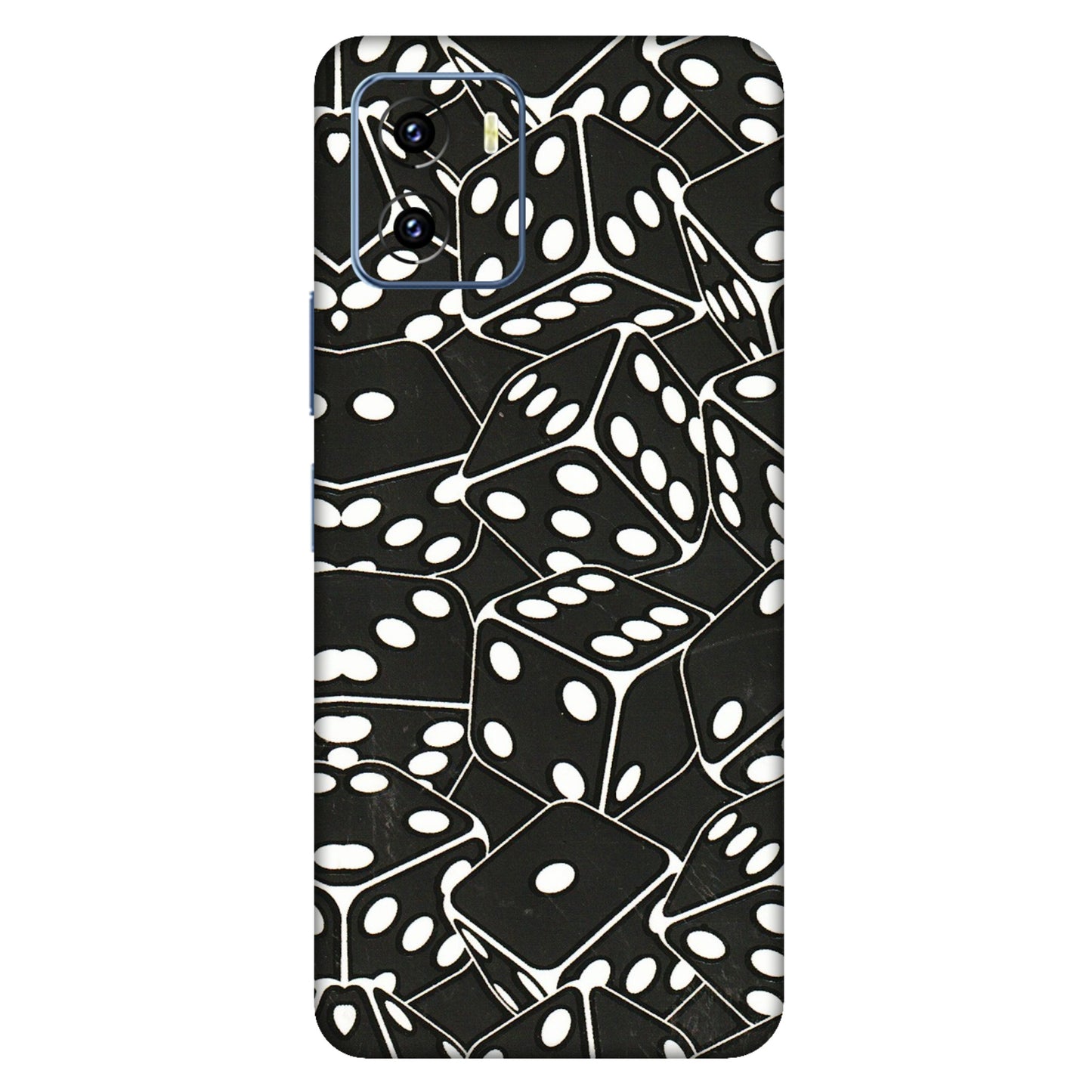 VIVO Y Series Phone Skins (All Models) - Big Black Dices - 3D Embossed Finish (L-106) Vivo Y15C