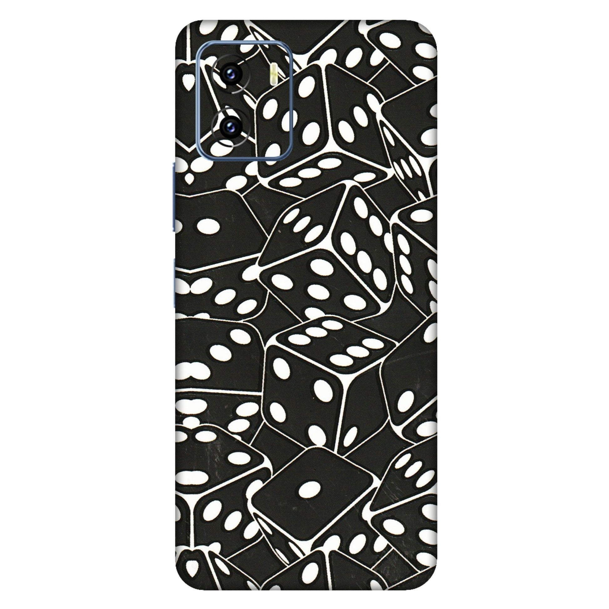 VIVO Y Series Phone Skins (All Models) - Big Black Dices - 3D Embossed Finish (L-106) Vivo Y15C