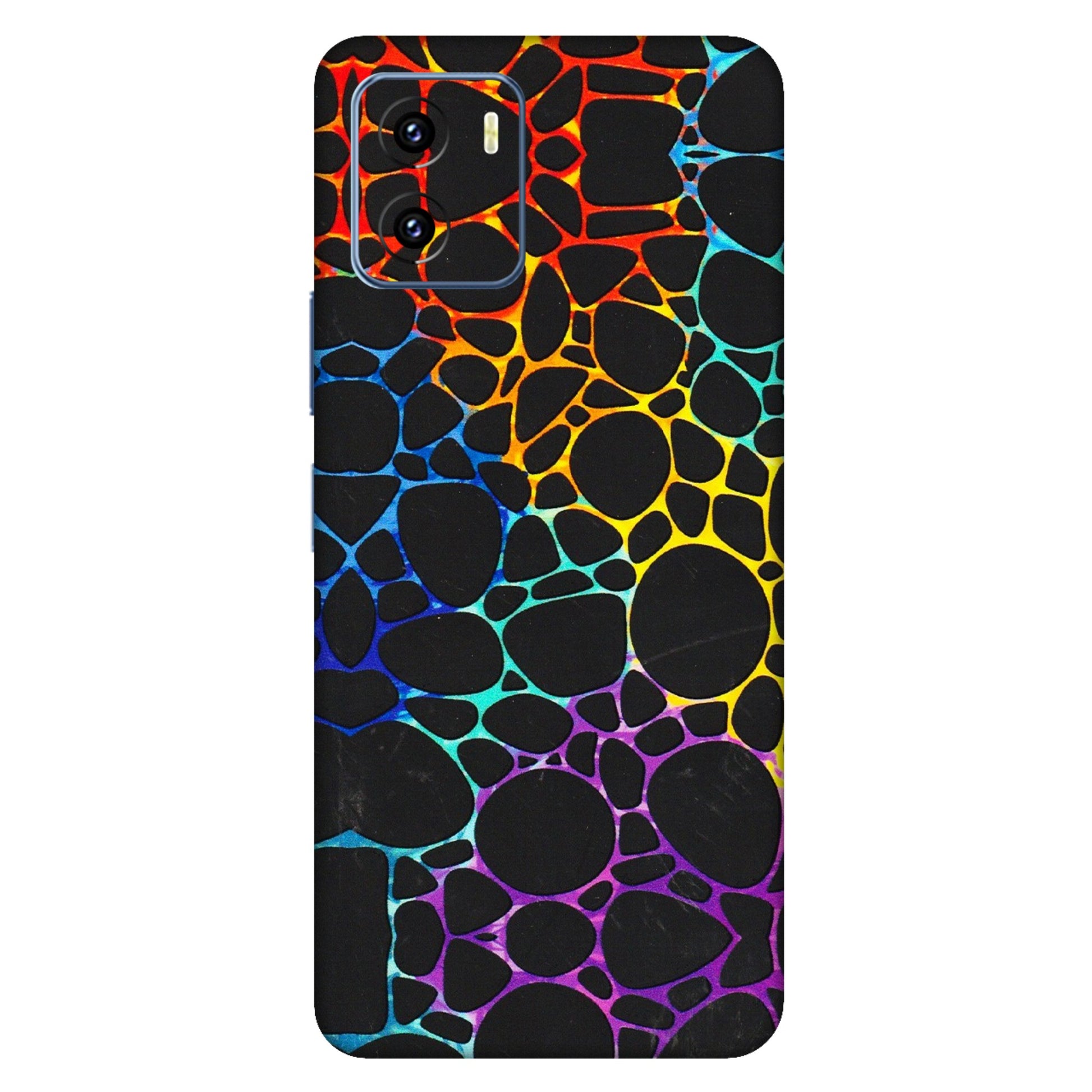 VIVO Y Series Phone Skins (All Models) - Abstract Art MultiColour - 3D Embossed Finish (L-133) Vivo Y15C