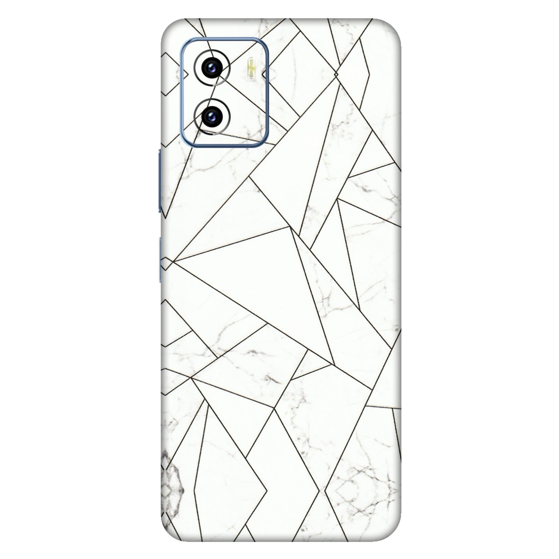 VIVO Y Series Phone Skins (All Models) - Luxury White Marble Effect - 3D Embossed Finish (L-168) Vivo Y15C